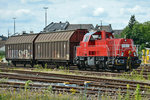 1261 106-9 bei Rangierarbeiten im Bf Euskirchen - 28.06.2016
