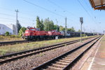 261 094-7 & 261 013-7 DB Cargo mit einem H-Wagen Ganzzug in Stendal und fuhren weiter in Richtung Magdeburg. 13.09.2016