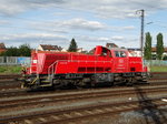 DB Cargo Voith Graita 10BB 261 054-1 am 22.09.16 in Aschaffenburg Hbf vom Bahnsteig aus fotografiert