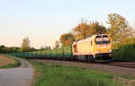 263 006 mit dem Starkenberger Sandzug im letzten Licht am 26.04.2020 bei Öhringen-Cappel. Danke an den Vormelder. 