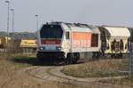 HVLE V 490.2 / 264 012-6 am 28.03.2020 im Hafen Ladebow bei Greifswald. Mein Standort Zufahrtsstrasse Uferring.