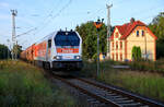 Am Morgen des 22.08.2022 kam HVLE mit einem Getreidezug, gezogen von der V490.1 (264 004) nach Mukran.