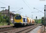 264 003-5 von Stock mit dem DGS 93365 (Blaubeuren Merkle - Miltenberg)bei der Durchfahrt Knigshofen 22.5.09