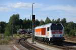 264 012 mit einem Kalkzug fr das Rbeland am 25.7.2010 in Ilsenburg.