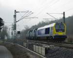 ... und das ganze nochmal als Nachschuss: 261 306-5, 261 305-7 und 264 002-7 in Richtung Sden. Aufgenommen am 01.02.2011.