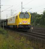 Voith Maxima (H.F Wiebe) mit einem leeren Autotransportzug gen Sden  (Fulda, 21.07.11)