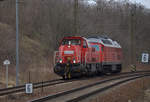 265 019-0 mit einer Ludmilla als Lz kurz vor Coswig. 28.03.2018 14:47 Uhr.