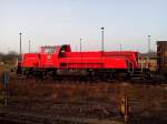 2014-04-02; Am Morgen stand diese Gravita 265 002-6 im Bahnhof Bautzen. Leider hatte ich nur das Handy zur Verfügung.