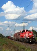 265 022-4 ist am 10.09.2015 bei Lintorf in Richtung Süden unterwegs