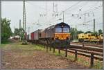 ERS 6607 bringt am 27.05.07 einen langen Containerzug Richtung Niederlande.