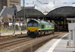 Ein Nachschuss von der Class 66  V266/PB10 von der Rurtalbahn-Cargo  und kamm als Lokzug aus Aachen-West nach Düren-Hbf und kamm aus Richtung Aachen-West,Aachen-Schanz und fuhr durch Aachen-Hbf in Richtung Aachen-Rothe-Erde,Stolberg-Hbf(Rheinland)Eschweiler-Hbf,Langerwehe,Düren.
Aufgenommen vom Bahnsteig 6 vom Aachen-Hbf. 
Am 13.8.2018.