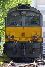 Eine Class 66 im August 2018 in Hattingen.