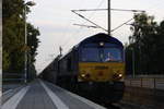 HHPI 29004 mit Kohlezug bei der Durchfahrt durch den Bahnhof von Leschede (Emsbüren) in Richtung Emden.