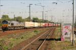 DLC PB20 ( Class66 - Baujahr 2003 ) fhrt mit Containerzug in Wanne-Eickel ein. 23.09.2007