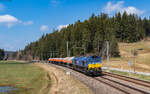 266 022 mit dem DGS 95497 (Hausach - Villingen) im Groppertal 22.3.26