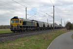 Mit einem Transcereal am Haken rollte 266 039 der BRLL im Dienst der FPL am 29.03.26 durch Wittenberg-Labetz Richtung Dessau.