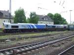 Doppeltraktion Class 66 von ERS Railways mit Containerzug in Mainz-Bischofsheim am 20.05.08