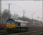 DE 673 (Class66) der HGK Lz durch Kln West 5.4.2009