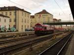 Hier die Class 66 DE 61 im Regensburger Hbf am 20.03.2010.