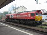 DE670 der HGK am 8.10.2005 in Worms Hbf abgestellt.