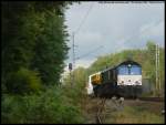 Hallo zusammen, kann mir vllt jemand sagen, welcher Bahngesellschaft diese Class 66 angehrt? 
Hier zu sehen in Kln-Dnnwald (16.10.2011) (Bild endstand vom Parkplatz des Dnnwalder-Friedhofs aus)