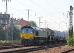 Die PB01 der Rurtalbahn drhnte am 17.08.2011 mit einem Kesselwagenzug durch Kln West.