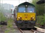 Abfahrbereit steht diese Class 66 (PB 15) in Aachen West an der alten Rampe.