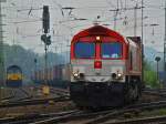 Kraftvoll zieht PB13  Ilse  von Crossrail am 05.05.2012 einen Containerzug aus Aachen West nach Belgien.
