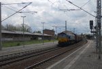 Class66 (29004) mit Leerkohle durch Werdau von Chemnitz kommend.12.05.2012