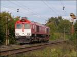 Hinauf nach Belgien heit es fr die DE 6312 Crossrail Class 66. Bildlich 
festgehalten am Gemmenicher Weg bei Aachen (Montzenroute),im Oktober 2012.