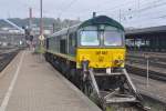 ULM, 03.10.2014, DE 687 von RheinCargo im Ulmer Hauptbahnhof