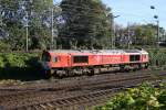 Die Class 66 DE6314  Hanna  von Crossrail steht auf dem Abstellgleis in Aachen-West.