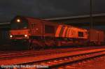 Diese Class 66 mit der Kennung 6609, stand in Pirna auf dem Gterbahnhof und wartete auf das Abfahrtssignal. Die Aufnahme entstand am 1.Februar 2007 gegen 18 Uhr.