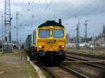 Am 03.04.2015 kam 650 003 mit ihrem Güterzug aus Richtung Wittenberge nach Stendal und fuhr weiter nach Magdeburg.