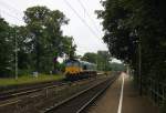 Die Class 66 PB17 von der Rurtalbahn kommt aus Richtung Aachen-West,Laurensberg,Richterich und fährt durch Kohlscheid und fährt als Lokzug aus Aachen-West nach Sittard(NL) und fährt in