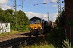 DE 682/ERS 6614/1266 113-0 D-BRLL mit Selbstentladewagen durch Boisheim am 29.7.2016