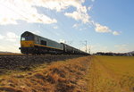 DE676 (266 004-1)Ascendos Mietlok der HGK bei Reundorf am 03.03.2015.