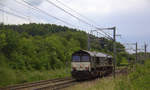 Ein Nachschuss von der Class 66 653-04 fährt für Crossrail und sie fährt als Lokzug aus Aachen-West nach Montzen(B) und kamm aus Richtung Deutschland und fuhr durch
