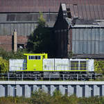 Die Diesellokomotive 201 (271 014-3) von Caprain war Ende September 2025 in Duisburg-Wanheimerort unterwegs.