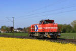 DH714 (RheinCargo) in Meerbusch B�singhoven, 23. April 2026