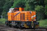 Eine MaK 1000BB von Northrail fhrt am 23. Juni 2009 um 11:20 Uhr durch Duisburg Neudorf