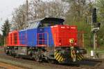 Diese G1000BB mit der Nummer 271 005 (ex SBB Cargo)ist am 13.4.10 in Ratingen-Lintorf unterwegs