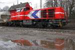 HGK DH712 am 11.4.13 beim Halt in Ratingen-Lintorf.