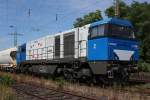 Vossloh Lok 272 001 am 7.7.10 in Ratingen-Lintorf