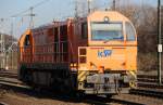 Lok 43 der KSW fhrt als Lz durch Kln-West (06.02.2012)