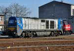 Vossloh G 2000 - DH 754 der HGK in Brhl-Vochem - 06.02.20112