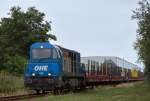 Vossloh G 2000 BB bei Rangierarbeiten auf dem Bahnhof Torgelow.