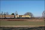 Eine Bierkiste auf Rdern ist die WLE21, die am 16.02.2008 mit dem DGS 59866 von Egger nach Lippstadt unterwegs ist. 