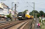 272 407-8 mit einem Bauzug gen Norden in Rdesheim 17.7.10