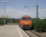 272 205-6 von RTS rangiert am 23. August 2011 im Bahnhof Bad Cannstatt.